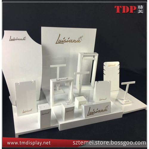China manufacture wholesale desktop Acrylic jewelry display neck stands jewelry display stand jewelry display set